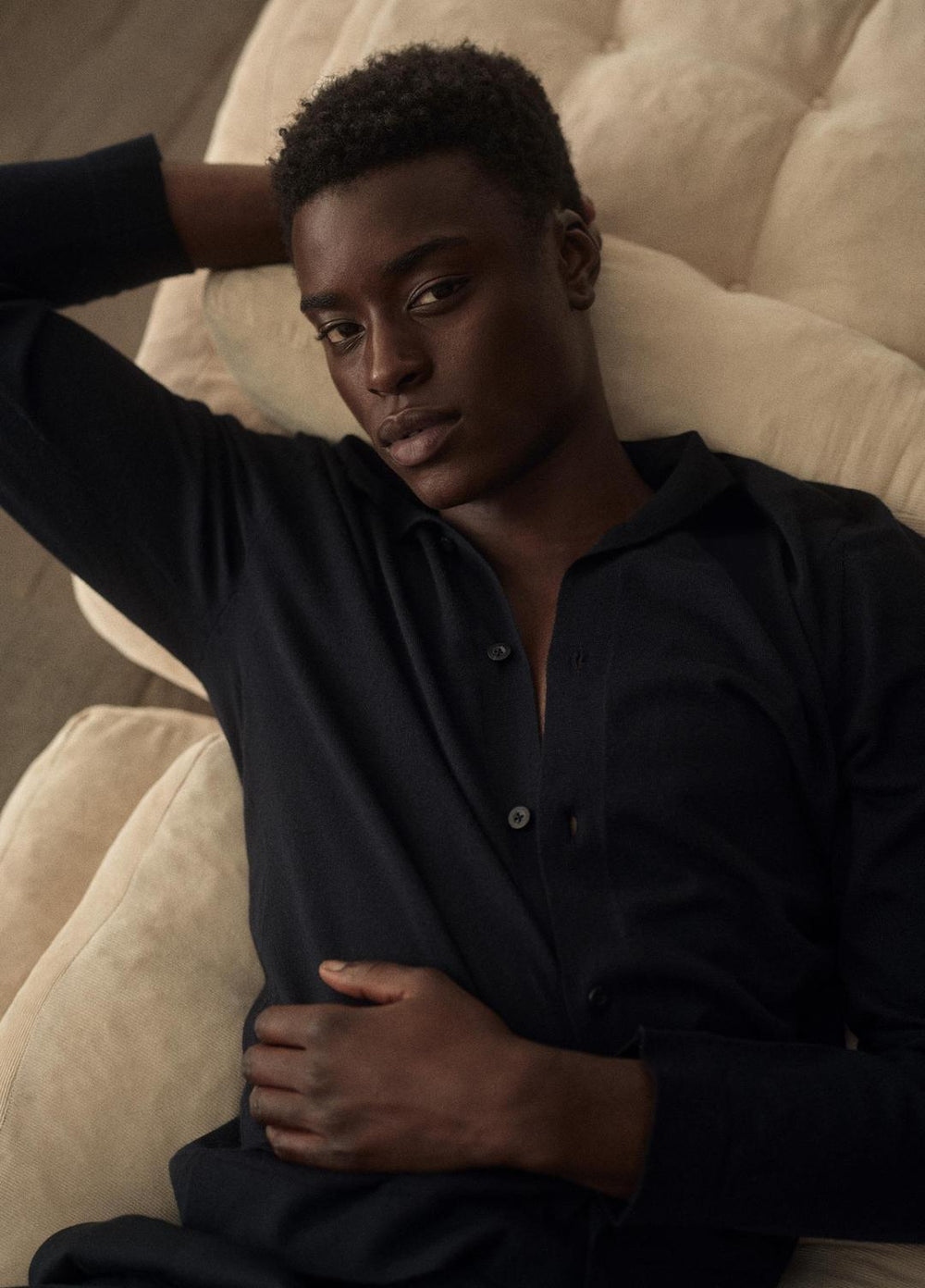 Featherweight Merino Wool-Cashmere Sweater Shirt in Long Sleeve | Vince sale