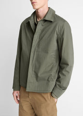Italian Peached Stretch-Cotton Jacket in Jackets | Vince sale