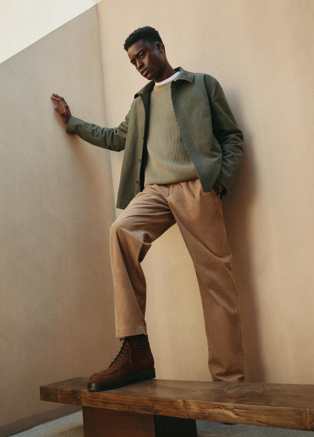 Italian Peached Stretch-Cotton Jacket in Jackets | Vince sale