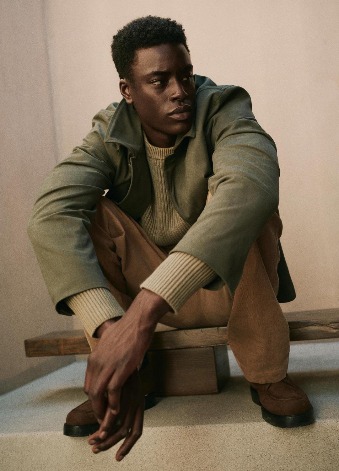 Italian Peached Stretch-Cotton Jacket in Jackets | Vince sale