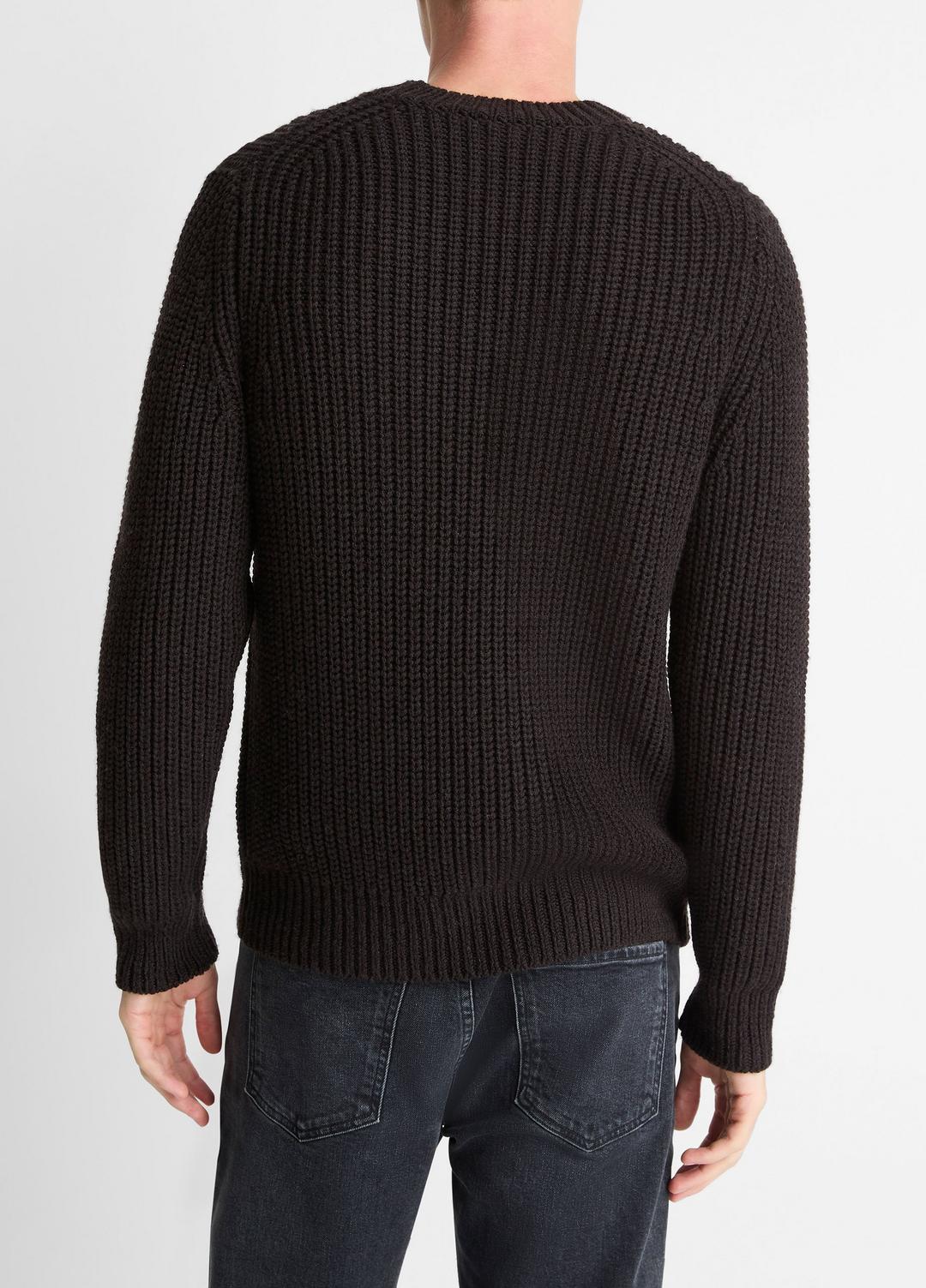 Utility Shaker Merino Wool Sweater in Crew Neck | Vince Online