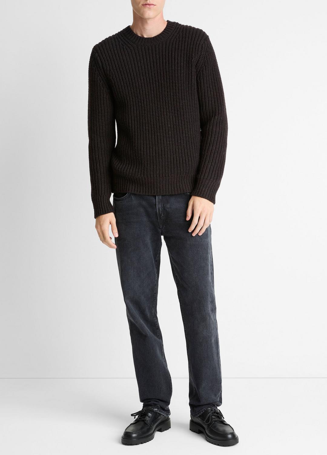 Utility Shaker Merino Wool Sweater in Crew Neck | Vince Online