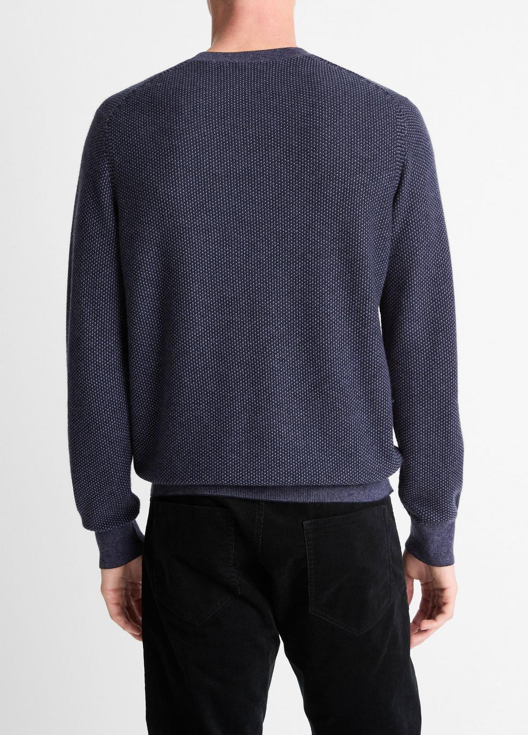 Geo-Jacquard Wool-Blend Crew Neck Sweater in Crew Neck | Vince sale