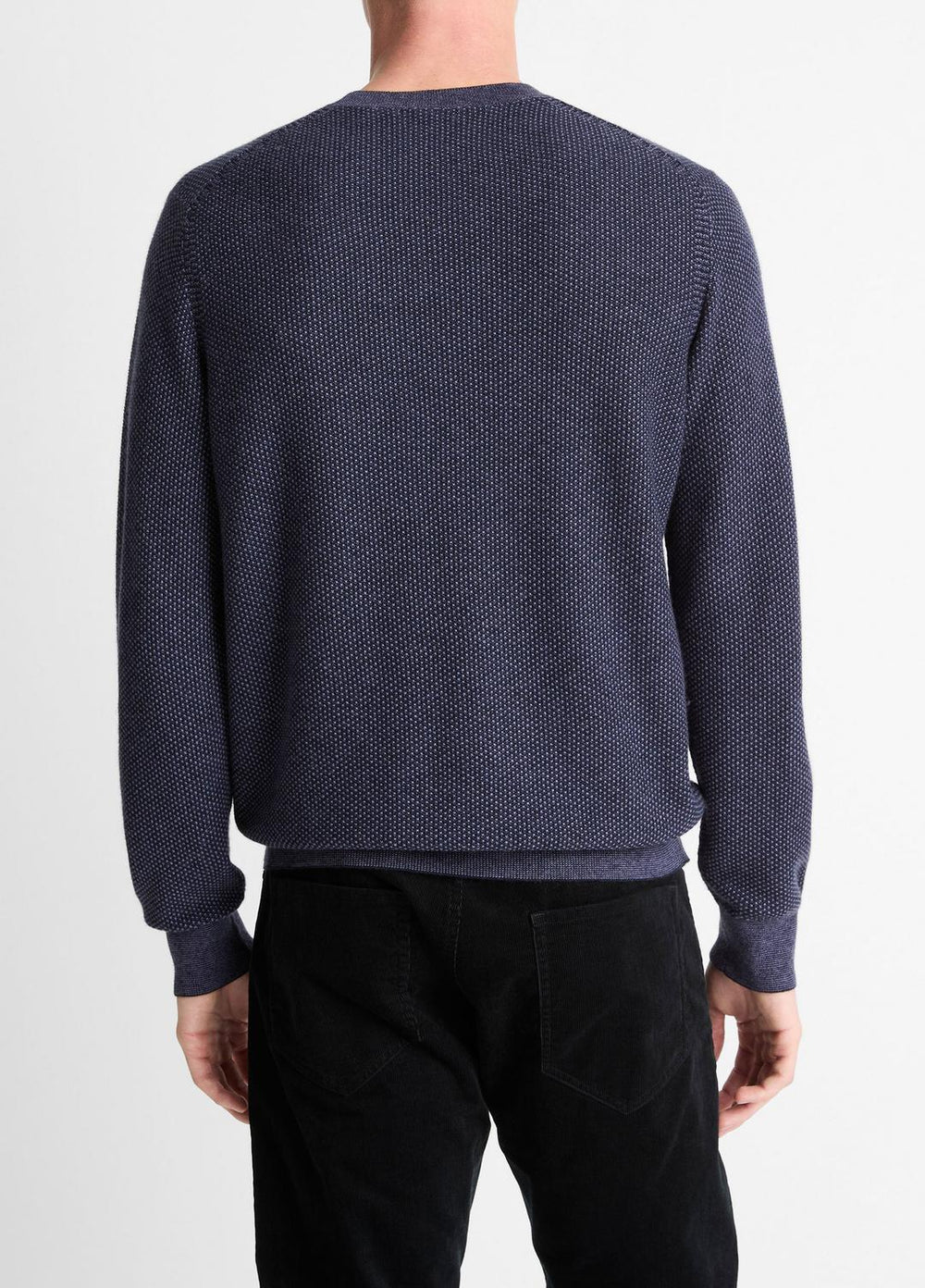 Geo-Jacquard Wool-Blend Crew Neck Sweater in Crew Neck | Vince sale