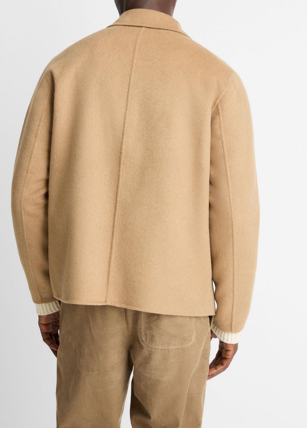 Splittable Wool-Blend Zip-Front Jacket in Jackets | Vince for sale
