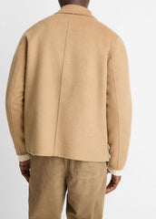Splittable Wool-Blend Zip-Front Jacket in Jackets | Vince for sale