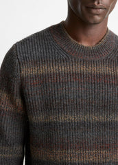 Space-Dye Shaker Wool-Blend Sweater in Crew Neck | Vince discount