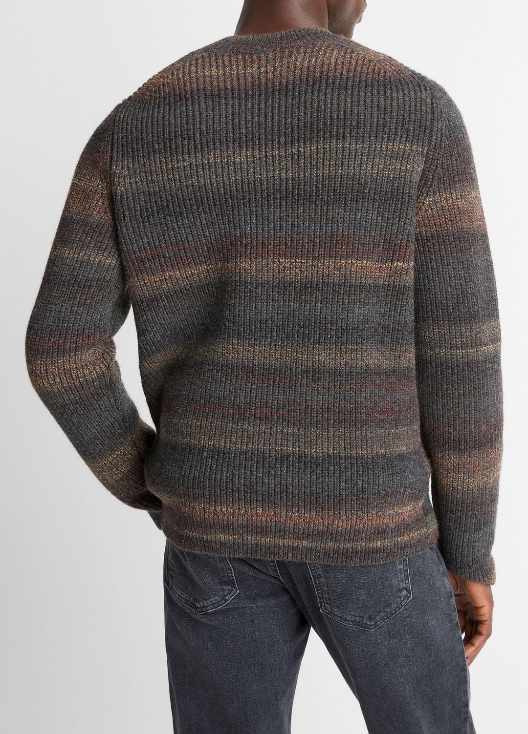 Space-Dye Shaker Wool-Blend Sweater in Crew Neck | Vince discount