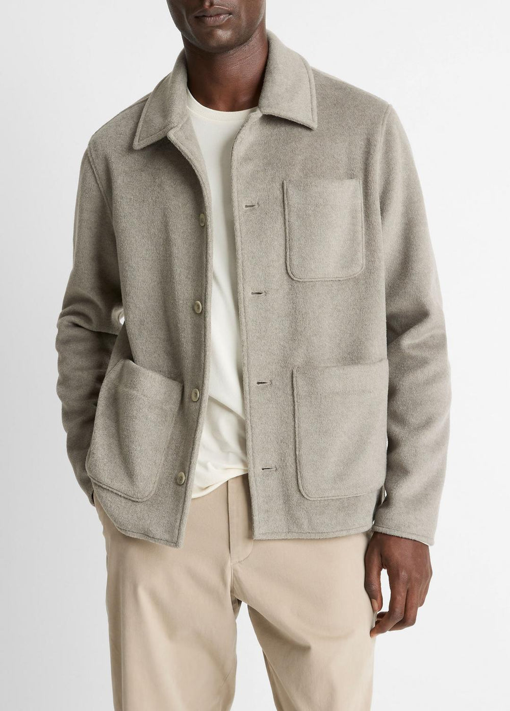 Double-Knit Chore Jacket in Jackets | Vince outlet