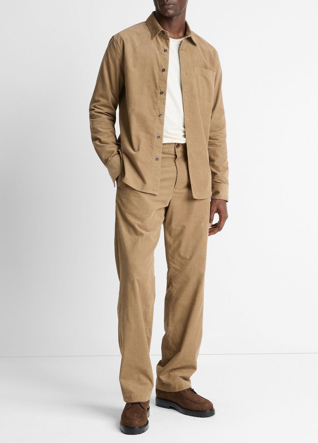 Louie Relaxed Cotton Corduroy Elastic-Waist Pant in Trousers | Vince sale