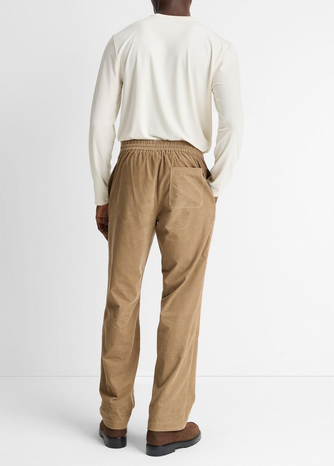 Louie Relaxed Cotton Corduroy Elastic-Waist Pant in Trousers | Vince sale
