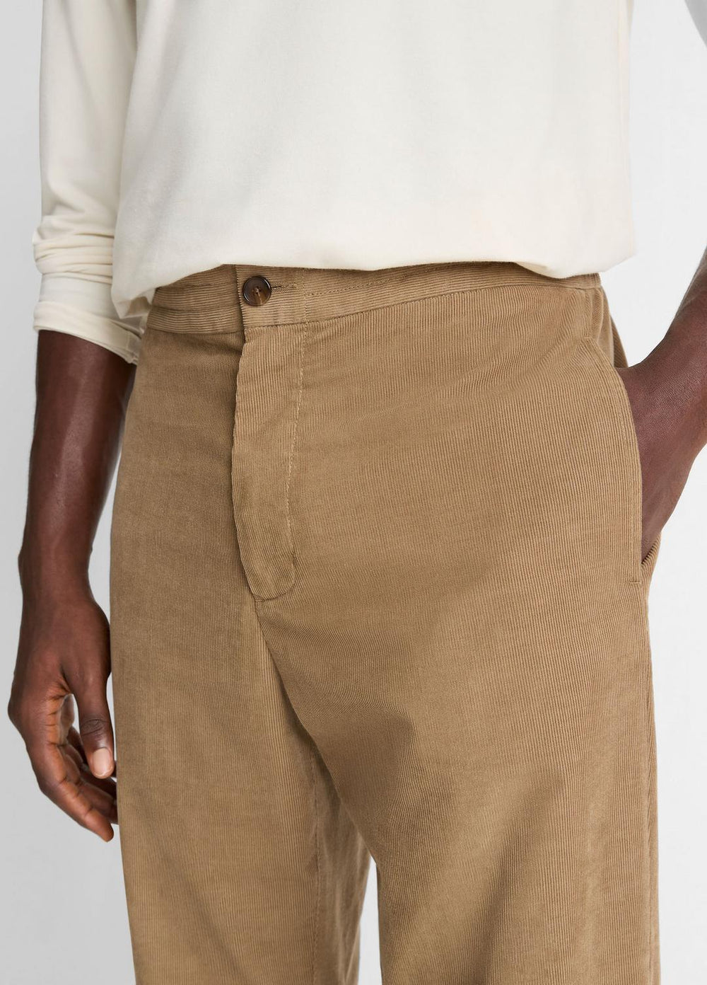 Louie Relaxed Cotton Corduroy Elastic-Waist Pant in Trousers | Vince sale