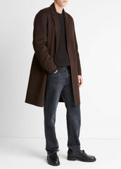 Splittable Wool-Cashmere Single-Breasted Topcoat in Coats | Vince for sale