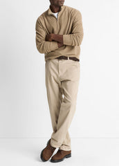 Geo-Jacquard Wool-Blend Quarter-Zip Sweater in Crew Neck | Vince on sale