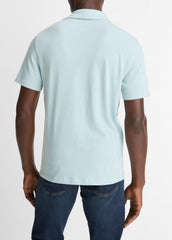 Cotton Johnny-Collar Polo Shirt in Henleys & Polos | Vince sale