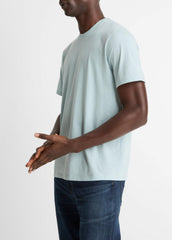 Pima Cotton Crew Neck T-Shirt in Short Sleeve | Vince on sale