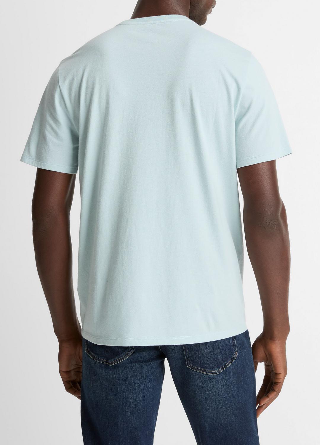 Pima Cotton Crew Neck T-Shirt in Short Sleeve | Vince on sale