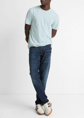 Pima Cotton Crew Neck T-Shirt in Short Sleeve | Vince on sale