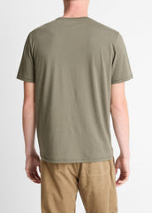 Pima Cotton Crew Neck T-Shirt in Short Sleeve | Vince Online