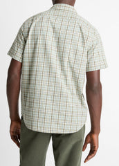 Polson Plaid Cotton Short-Sleeve Button-Front Shirt in Short Sleeve | Vince near me
