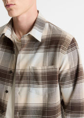 Missoula Plaid Button-Front Shirt in Long Sleeve | Vince on sale