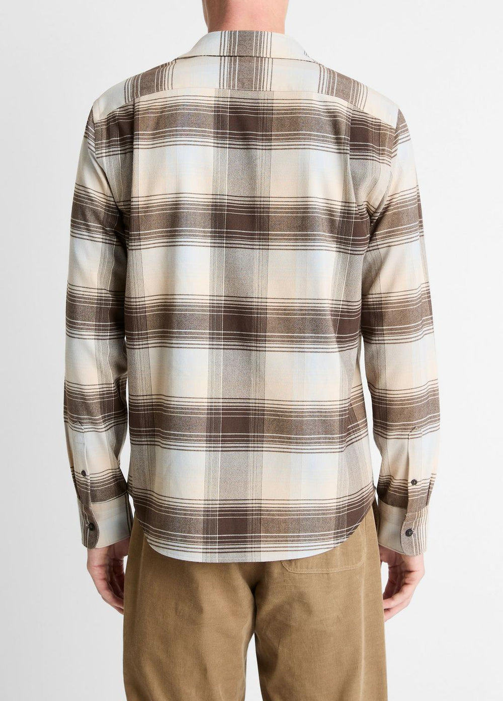 Missoula Plaid Button-Front Shirt in Long Sleeve | Vince on sale