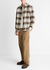 Missoula Plaid Button-Front Shirt in Long Sleeve | Vince on sale