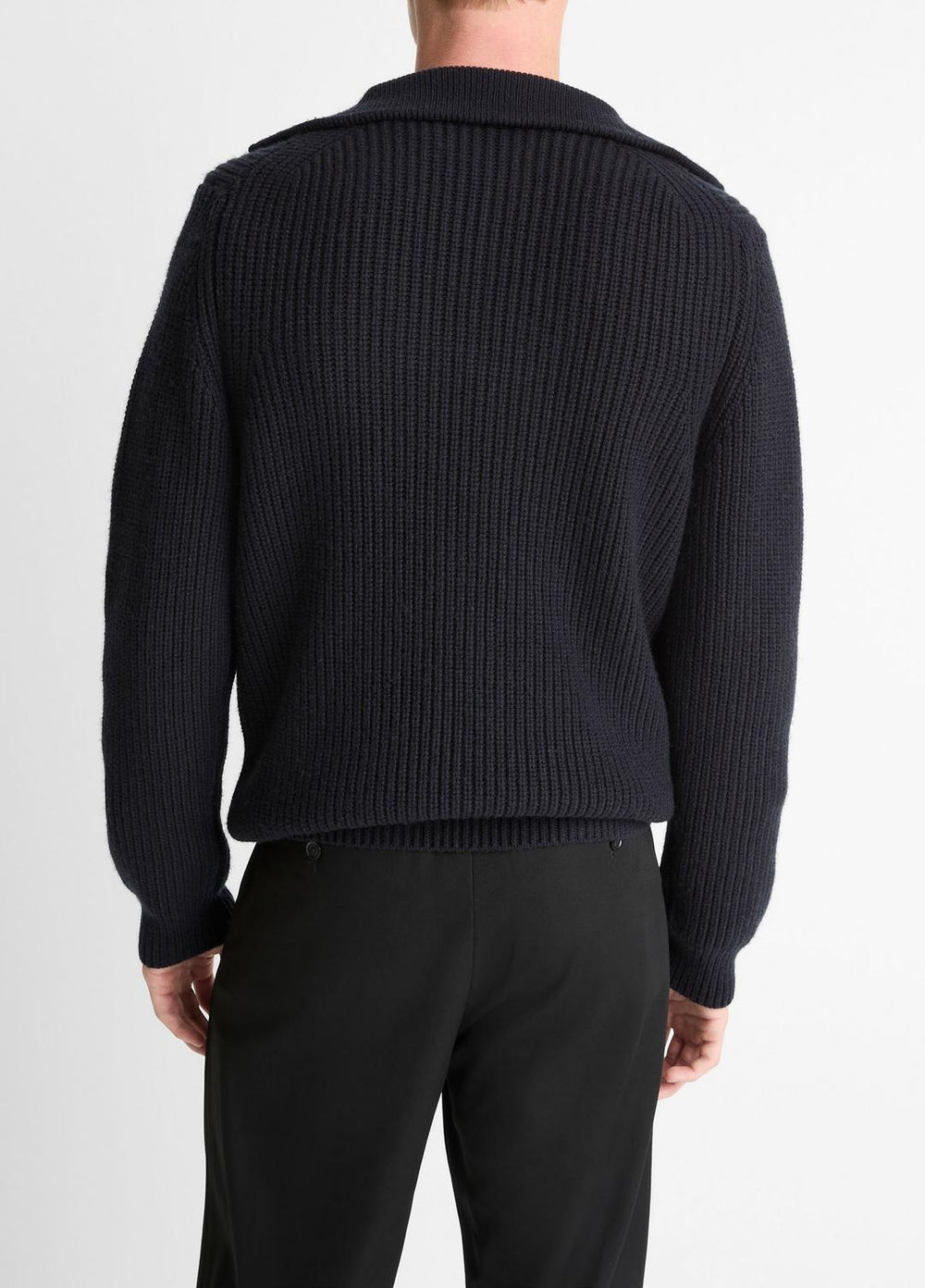 Heirloom Shaker Wool-Cashmere Quarter-Zip Sweater in Quarter Zip | Vince US