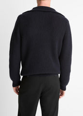 Heirloom Shaker Wool-Cashmere Quarter-Zip Sweater in Quarter Zip | Vince US