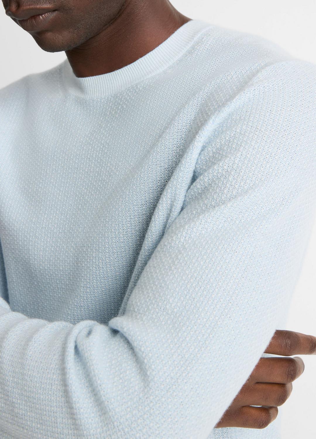 Geo-Jacquard Wool-Blend Crew Neck Sweater in Crew Neck | Vince Online