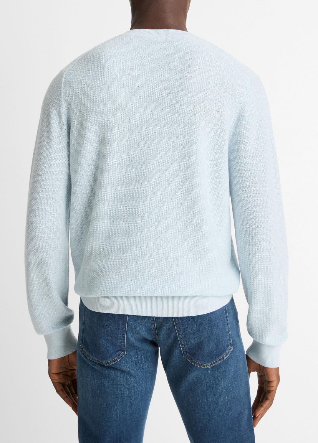 Geo-Jacquard Wool-Blend Crew Neck Sweater in Crew Neck | Vince Online