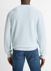 Geo-Jacquard Wool-Blend Crew Neck Sweater in Crew Neck | Vince Online