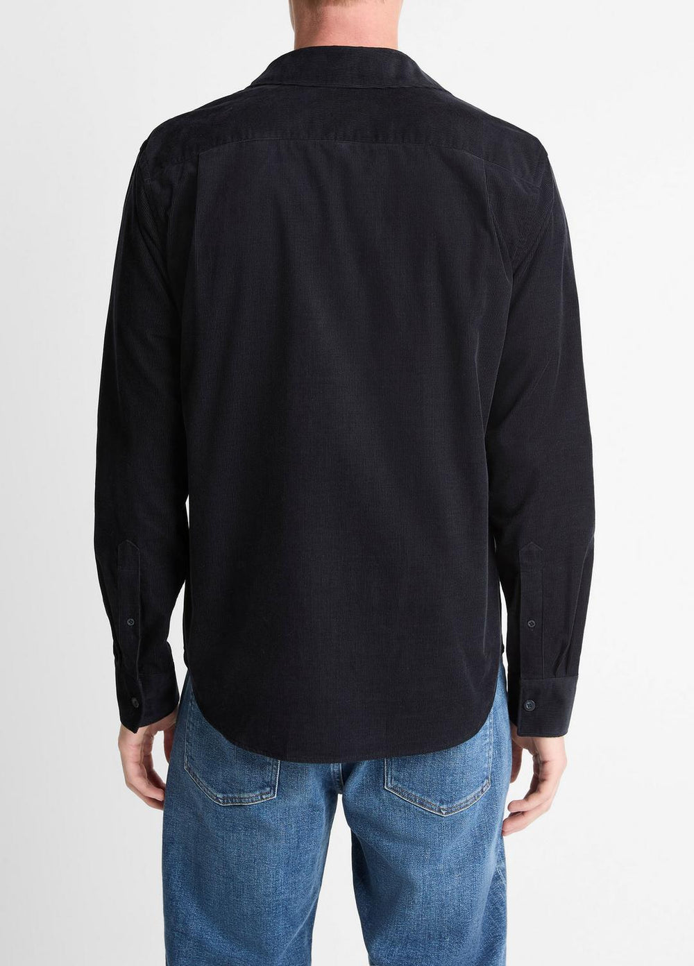 Italian Cotton Corduroy Button-Front Shirt in Long Sleeve | Vince discount