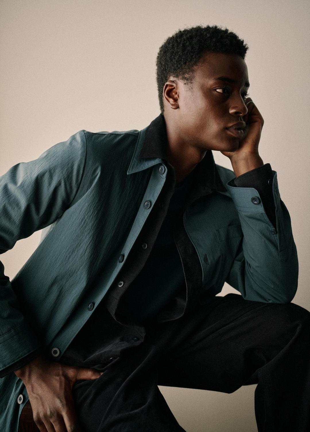 Italian Cotton Corduroy Button-Front Shirt in Long Sleeve | Vince discount