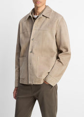 Suede Shirt Jacket in Shirt Jackets | Vince near me