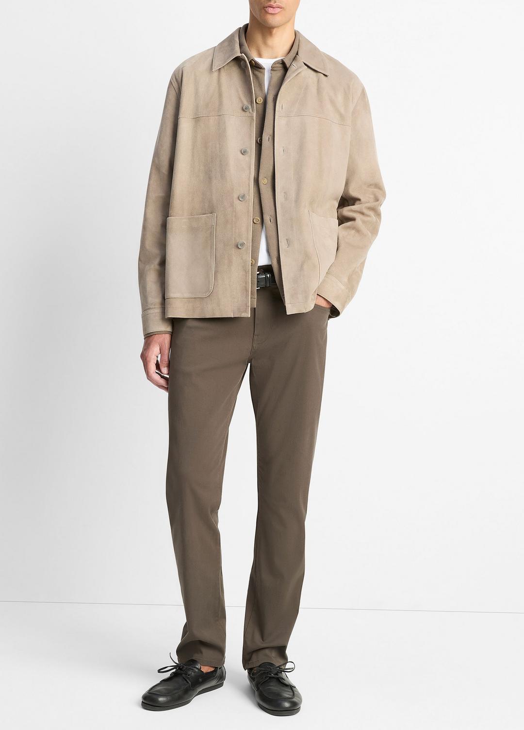 Suede Shirt Jacket in Shirt Jackets | Vince near me