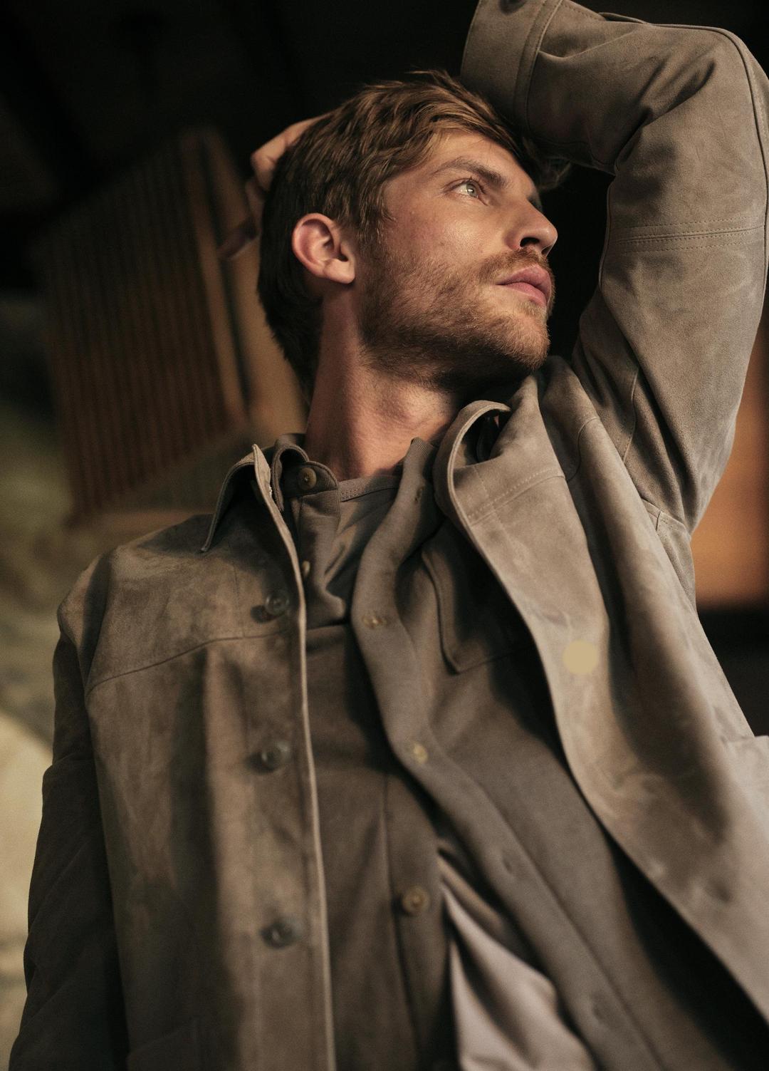 Suede Shirt Jacket in Shirt Jackets | Vince near me