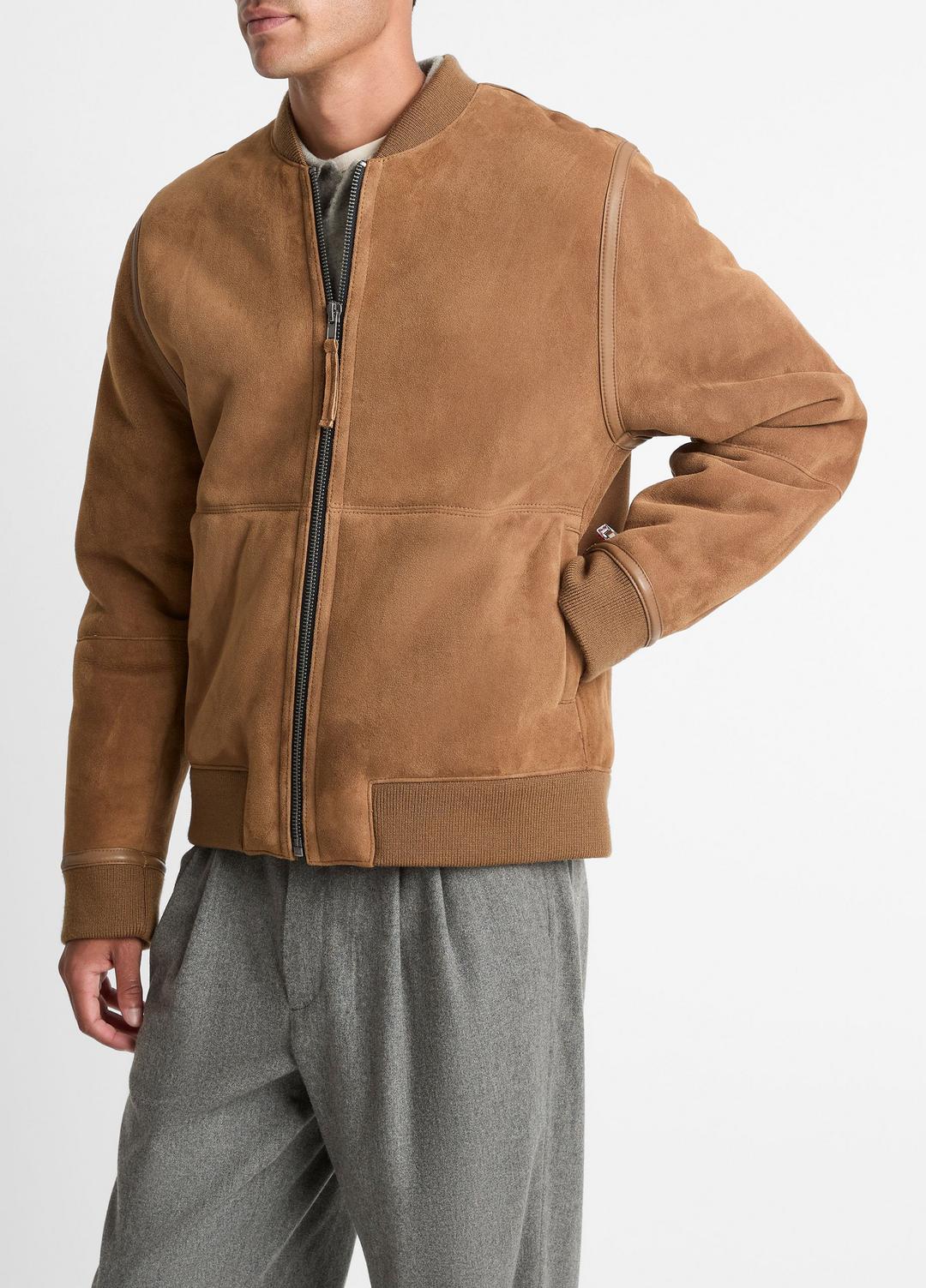 Shearling Bomber Jacket in Jackets | Vince on sale
