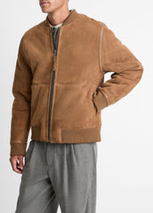Shearling Bomber Jacket in Jackets | Vince on sale