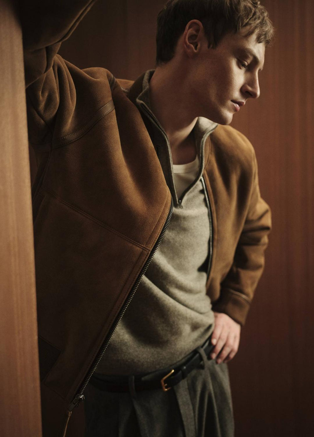 Shearling Bomber Jacket in Jackets | Vince on sale