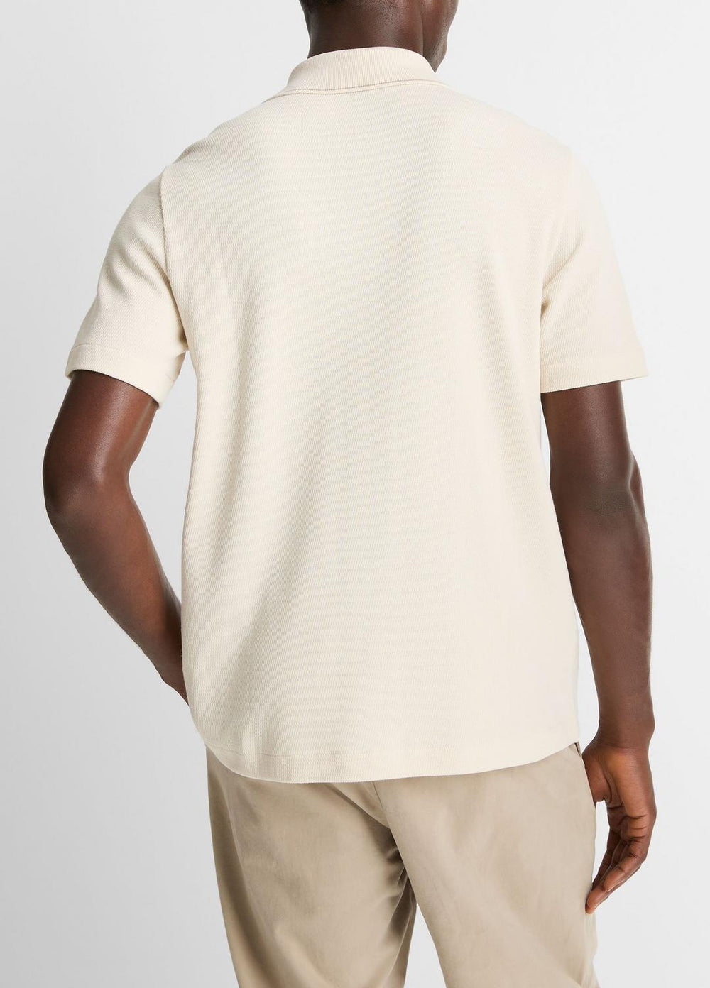 Jacquard-Knit Cotton Short-Sleeve Button-Front Shirt in Short Sleeve | Vince sale