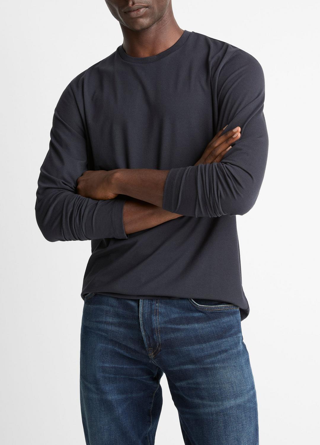 Triblend Jersey Long-Sleeve T-Shirt in Long Sleeve | Vince for sale