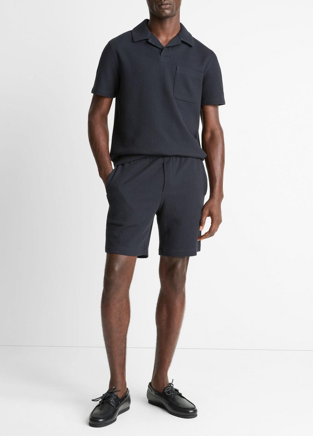 Seersucker-Knit Stretch-Cotton Short in Shorts | Vince US