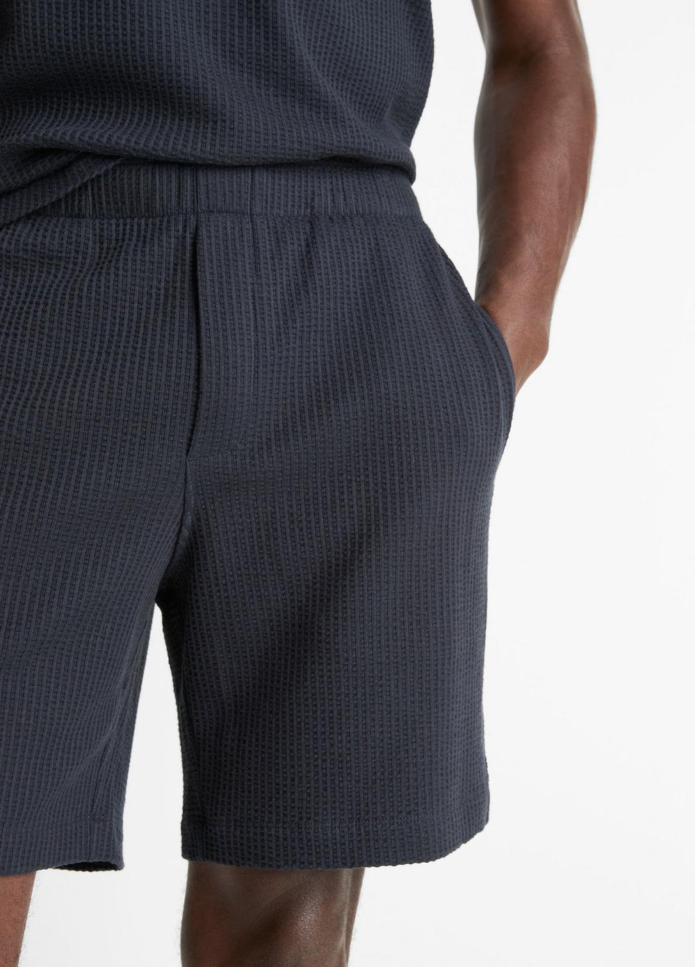 Seersucker-Knit Stretch-Cotton Short in Shorts | Vince US