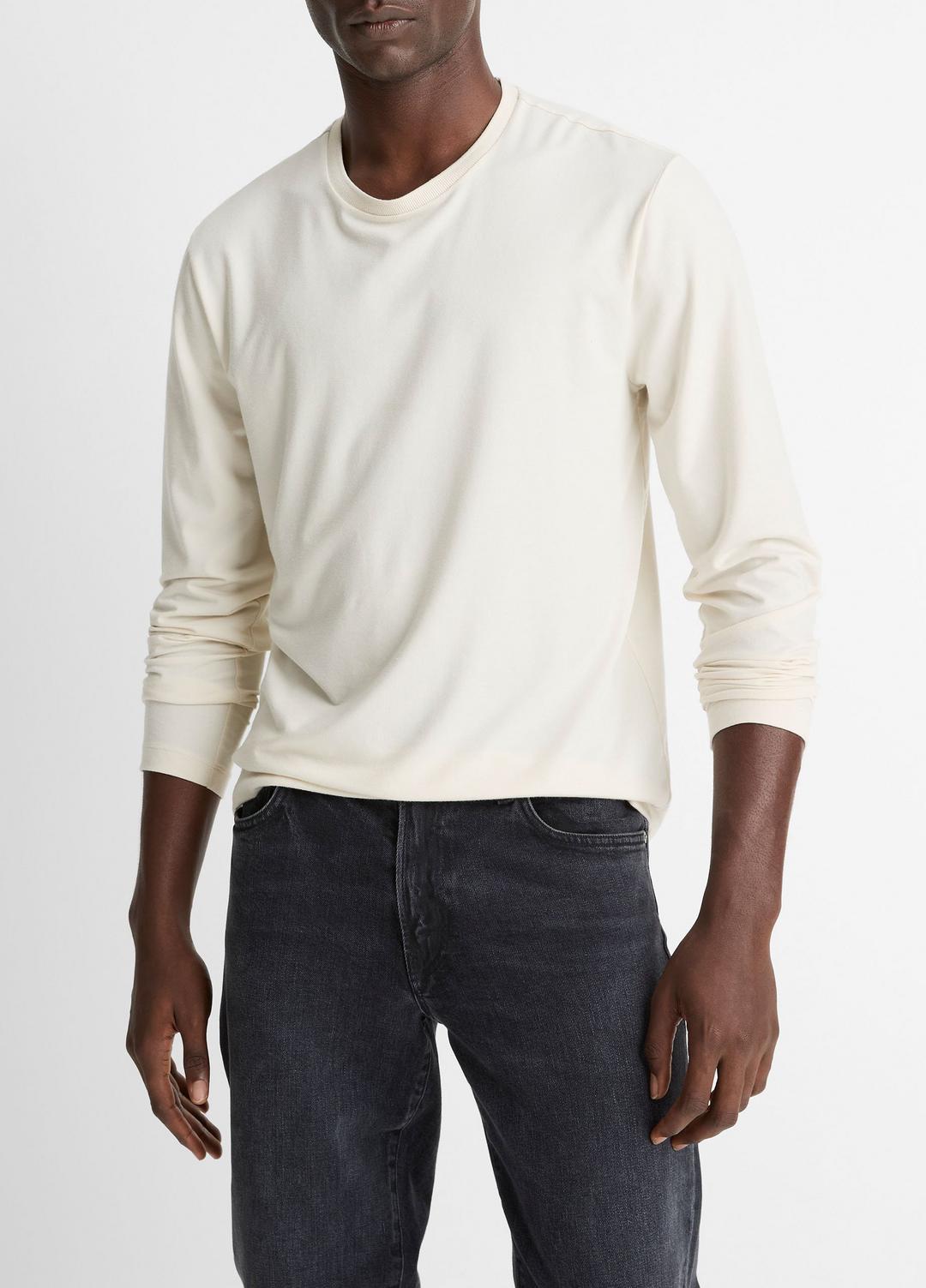Triblend Jersey Long-Sleeve T-Shirt in Long Sleeve | Vince Online