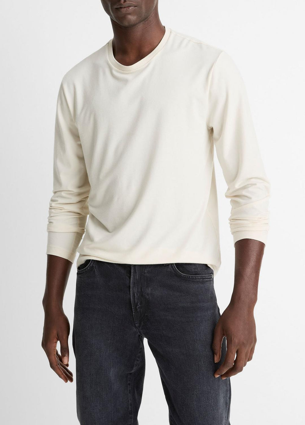 Triblend Jersey Long-Sleeve T-Shirt in Long Sleeve | Vince Online
