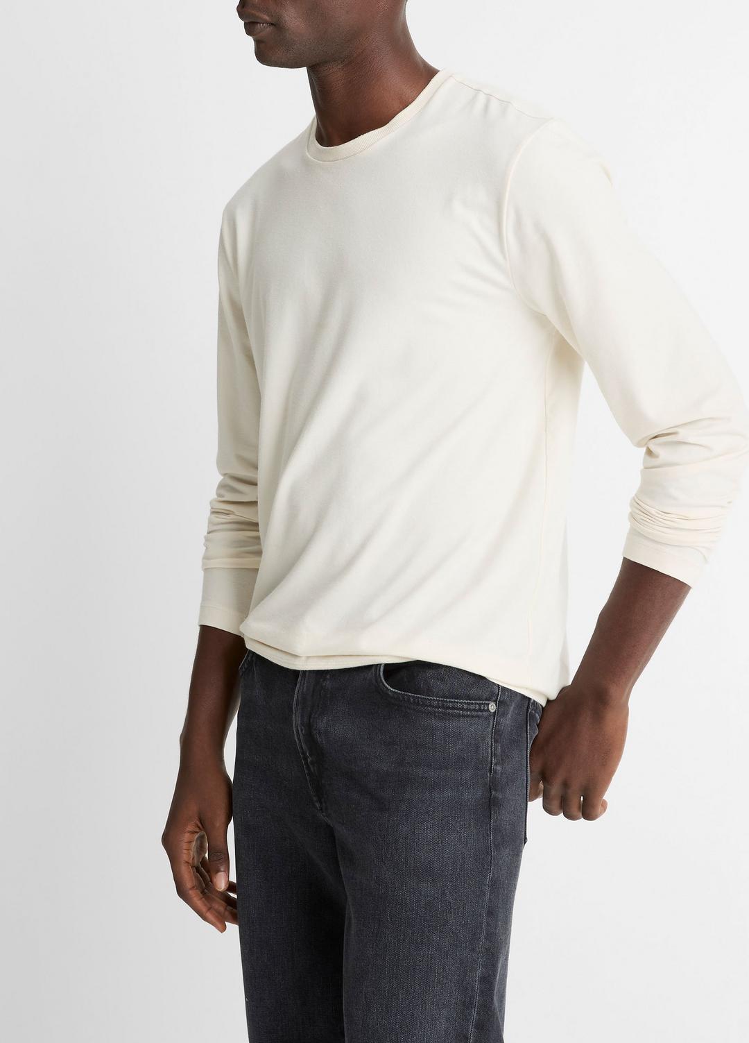 Triblend Jersey Long-Sleeve T-Shirt in Long Sleeve | Vince Online