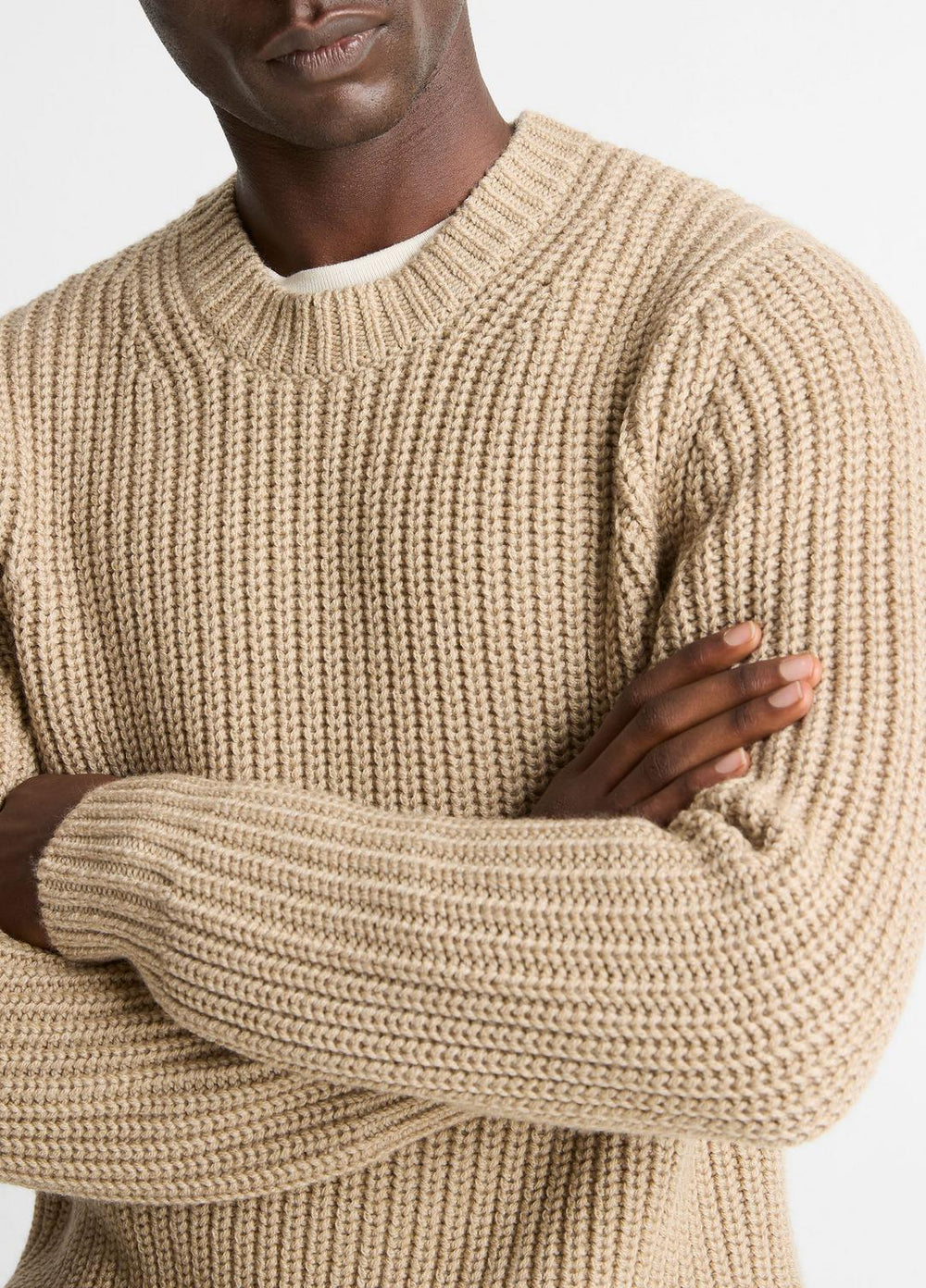 Utility Shaker Merino Wool Sweater in Crew Neck | Vince near me