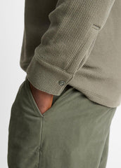 Basket-Weave Cotton Long-Sleeve Polo Shirt in Henleys & Polos | Vince sale