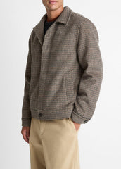 Houndstooth Bomber Jacket in Jackets | Vince on sale